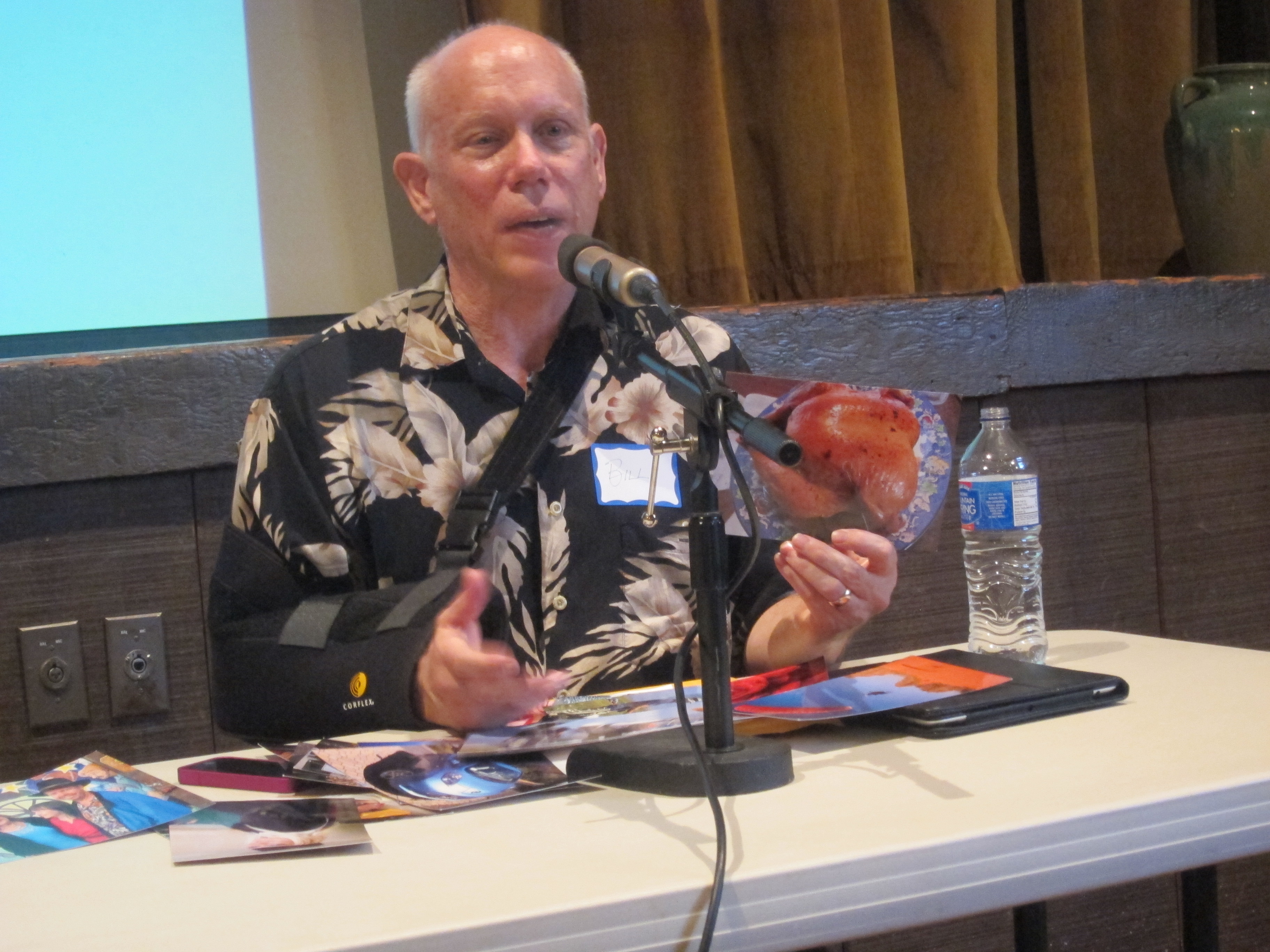 Bill Atkinson speaking at a 2012 HyperCard anniversary event